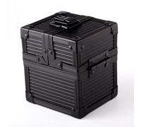 Caja de metal negra para dados, protector de mazo, funda Ultra Pro para cartas coleccionables, MTG Magic, FaB, YGO, EDH, Commander, Toploader, TC