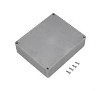 Caja de metal para electrónica, aluminio fundido a presión, acabado liso para facilitar la perforación y pintura (1590XX (145 x 121 x 39 mm)