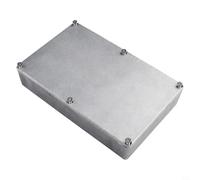 Caja de metal para electrónica, aluminio fundido a presión, acabado suave para facilitar la perforación y pintura (1590DD (188 x 120 x 37 mm)