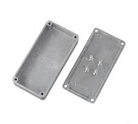 Caja de metal para electrónica, aluminio fundido a presión, acabado suave para facilitar la perforación y pintura (1590 g (100 x 50 x 26 mm)