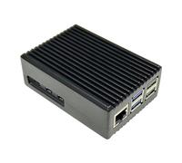 Caja de metal para Raspberrypi5 5b fácil instalación electromagnética blindaje interferencia aleación aluminio carcasa de aluminio