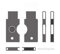 Caja de Metal para YubiKey 5C NFC Duradera Carcasa Protectora con Llavero Anti-Scratch & Drop-Resistente Funda de Almacenamiento，Gray