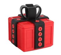 Caja de molesta con tornillos, impresa en 3D, novedosa y divertida caja de para decoraciones navideñas, almacenamiento de juguetes, material PLA, 8 x 8 x 8 cm (3,1 x 3,1 x 3,1 (Rojo azul) (Negro