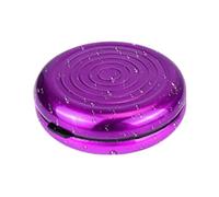 Caja de monedas de aluminio, organizador de monedas, caja de almacenamiento de cambio de rondas, clasificador de dinero pequeño y soporte para monedas, almacenamiento pequeño, organizador de