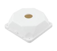 Caja de montaje de cámara domo interior con caja de salida de conexiones y diseño de cable interno para mejorar la estabilidad de instalación de la cámara de seguridad (blanco)