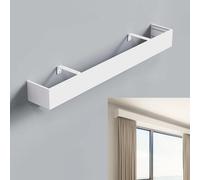 Caja de montaje en pared para ventanas, cenefa de cornisa de metal, tamaños de 3 a 16 pies, diseño sin riel, perfecta para decoración del hogar y soporte de cortina, mejora tu espacio