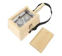 Caja de Moxibustión de Bambú Mango, Doble Soporte Térmico | Contenedor Manejable Correa, Acabado Pulido Suave, Uso Doméstico y Recuperación tras Ejercicio