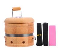Caja de Moxibustión Portátil de Bambú Marrón, Gran Tamaño