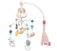 Caja de msica con animales colgantes de rotacin de 360 grados, caja de msica con control remoto, mvil de plstico para beb, ideal para mesita de noche (escriba 2