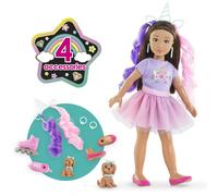 Corolle Muñeca maniquí Estuche Luna Unicornio, 28 cm, 4 accesorios, a partir de 4 años