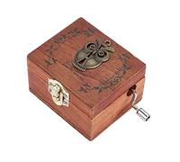 Caja De Música, Caja De Música Mecánica Con Manivela Manual De Madera De 1 Pieza, Una Decoración Atractiva Para El Dormitorio O La Sala De Estar, Un Gran Regalo Para El Cumpleaños De Navidad(Búho)