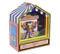 Caja de música/Caja Musical Animada de Madera sobre el Tema del Circo con Dos autómatas Payasos y Mecanismo Musical de Resorte de 18 Notas - La Primavera (Antonio Vivaldi).