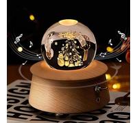 Caja De Musica con Forma Libro Antiguo Que Al Abrirse Suena Una Melodia Y La Figura del Centro Gira(F)