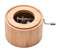 Caja de música de bambú con la Aria Nessum dorma de G. Puccini - Music Box de Manivela green-line Edición clásica enmarcada