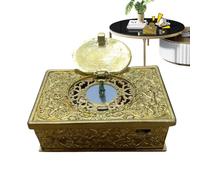 Caja de música de Carga - Sonido de 10 x 6 x 4 cm, en Relieve Hecho a Mano de Metal, Objeto Decorativo de colección con melodía Serena | Regalo Musical para Adolescentes y Adultos, Espos