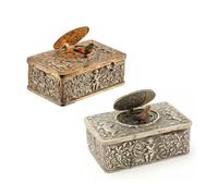 Caja De MúSica De PáJaro con Relieve 3D, Vintage, con Melodioso Canto, Ideal para Sala De Estar, Mesita De Noche Y Escritorio De Oficina, Ideal para Coleccionistas Y DecoracióN del Hogar (C)