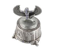 Caja de música exquisita de metal con forma de doble ala