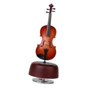 Caja De Música Modelo De Guitarra En Miniatura, Mini Violín, Arpa, Cajas Musicales, Exhibición De Adornos De Instrumentos Musicales musical instrumento Miniatura (Color : A)