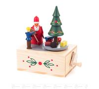 Caja De Música Papá Noel H=aprox 9,5 cm NUEVO Erzgebirge Caja De Música