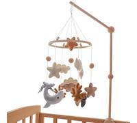 Caja de música para cuna - de fieltro para niños - Juguete colgante musical de fieltro con animales marinos estilo cartoon decoración para habitación cuna habitación de los niños