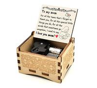 Caja de música para mamá, cumpleaños para mamá, caja de música con texto "You are My Sunshine" (para mamá)