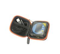 Caja de nailon para medidor digital en ángulo, portátil, con acolchado interno, compartimento organizador de accesorios