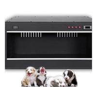 Caja de nebulización para cachorros, incubadora de atomización para mascotas, caja para perros y gatos, caja de nebulización para gatitos, incubadora de mascotas (80 x 50 x 50 cm, negro)