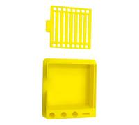 Caja de notas adhesivas con taza para bolígrafos y diseño ergonómico para un almacenamiento eficiente de escritorio de oficina para profesionales