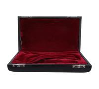 Caja de oboe negra para oboe, contenedor de oboe, funda para saxofón, contenedor de oboe, caja de piel para oboe