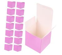 Caja de Obsequio Cuadrada DIY Color Lila, 20 Unidades, Papel | Acabado Liso, Portátil Fácil Uso, Adecuado para Aniversario y Boda, Embalaje para Perfume y Joyería