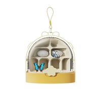 Caja de observación de caracol, Garra de para niños - Guardián de gusano de seda ventilado de escape claro a prueba de escape - Contenedor de hábitat educativo para la caza del patio trasero, proyecto