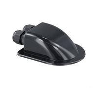 Caja de ojales impermeable para cables adecuada para caravanas e instalaciones solares con diseño de borde seguro (negro)