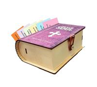 Caja de oración con texto en alemán "Christian-Fe" Keeper, Holzverss Aufbewahrungsfall | Zitatsammlung Motivationender Bendición, significativa palabra espiritual tesoro, devocional de aliento