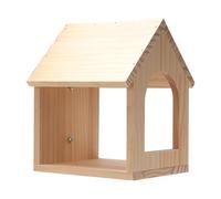 Caja De Pájaros - Refugio De Aviario Colgado, Cabina De Madera Rústica | Diseño De Agujero De Entrada Pequeños Birds Birdhouse, Uso Al Aire Libre Conure Onesting Caja Para Jardines Balconia Árboles