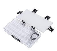 Caja de paleta de acuarela de 24 rejillas, caja de paleta de pintura transparente hermética a prueba de fugas Estuche de paleta de viaje para pinturas acrílicas pintura al óleo