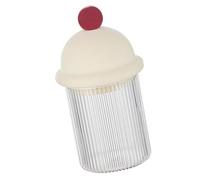 Caja de palillos de dientes con tapa, tarro de almacenamiento para lazos para el cabello y hisopos de algodón, organizador de bandas para el pelo, accesorios de tocador de baño, soporte para hisopos