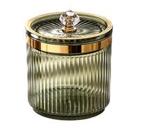 Caja de palillos de dientes organizador de maquillaje de hisopo de algodón transparente y pequeños artículos de organización de baño eficientes