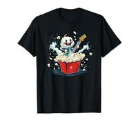 Caja de palomitas de maíz con traje de guitarra mecedora para adultos y niños Camiseta