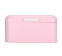 Caja De Pan,Contenedor De Pan De Gran Capacidad Rosa,Contenedores De Almacenamiento De Pan De Hierro Compactos De 12x7,9x5,9 Pulgadas,Caja De Almacenamiento De Encimera Retro Con Tapa Hermética Para C