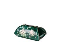 Caja de pañuelos Caja de pañuelos cerámica for almacenamiento del hogar, cajón papel, adornos Soporte para decoración de habitaciones(Dark Green)