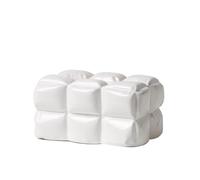 Caja de Pañuelos Caja de pañuelos cerámica moda alta gama, soporte Rectangular fondo abierto for tratamiento facial Fundas para Porta Pañuelos(A)