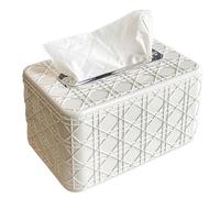 Caja de pañuelos Caja de pañuelos con diseño de textura cuadrada, caja de papel for sala de estar, contenedor de pañuelos de escritorio for baño, adecuado for pañuelos extraíbles Contenedor de pañuelo
