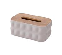 Caja de pañuelos Caja de pañuelos, cubierta, servilletero, decoración creativa decorativa for el hogar, dispensador papel Rectangular Soporte para decoración de habitaciones(Gray)