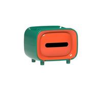 Caja de Pañuelos Caja de pañuelos elegante, soporte papel, servilleteros, encimeras con forma bonita, cajas dormitorio Fundas para Porta Pañuelos(Orange)