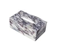 Caja de pañuelos Caja de pañuelos mármol morado, servilletero con apertura ovalada moderna, dispensador Rectangular decorativo Soporte para decoración de habitaciones