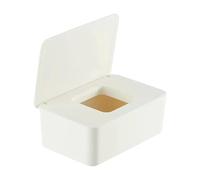 Caja de pañuelos Caja De Pañuelos Portátil con Tapa.-Blanco