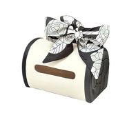 Caja de pañuelos cerámica con apertura lateral for cajón sala estar y hogar Portapañuelos de papel