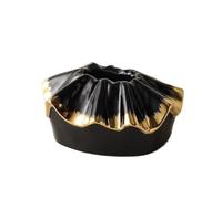 Caja de pañuelos cerámica con forma encaje for servilletas escritorio sala estar hotel Portapañuelos de papel(Gold)