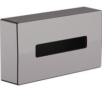 Caja de pañuelos cosméticos AddStoris de hansgrohe, 41774340, Color: Cromo negro cepillado