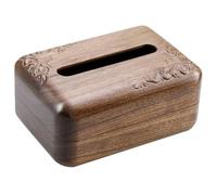 Caja de Pañuelos Cubierta de caja pañuelos for el hogar, imán sellado chino, servilleta madera, almacenamiento papel bombeo Fundas para Porta Pañuelos(S)